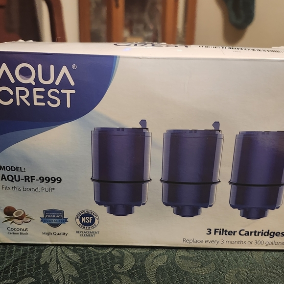 NIOB-  AQUA CREST- AQU-RF-9999 Box of 3 Aqua Crest Replacement Filter Cartridge. - Picture 2 of 9